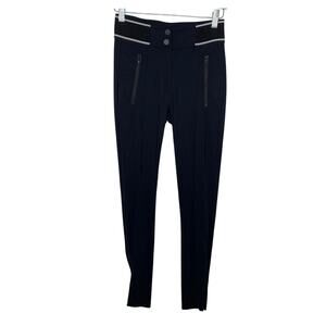 SANDRO Skinny Navy Blue Trouser Stretch Pants